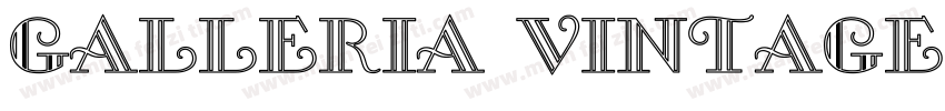 Galleria Vintage字体转换